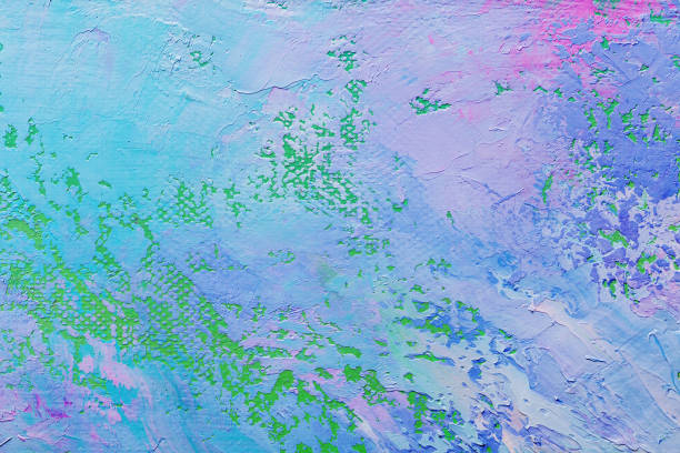 istock abstract oil paint texture on canvas, background 877140838