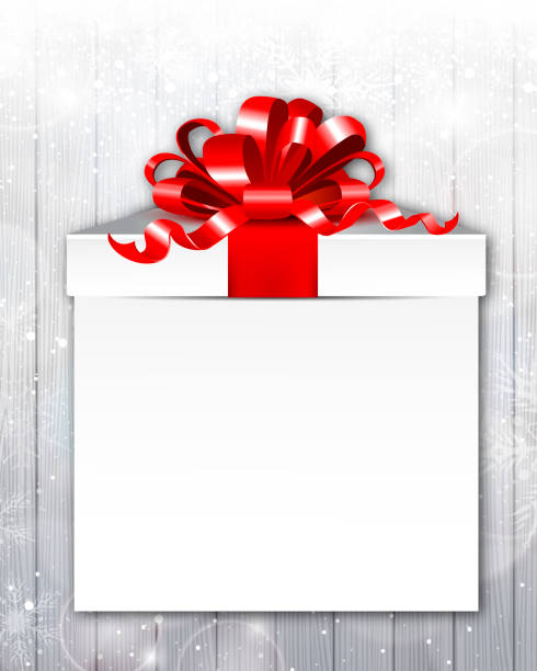 illustrazioni stock, clip art, cartoni animati e icone di tendenza di confezione regalo - christmas present bow christmas snowflake