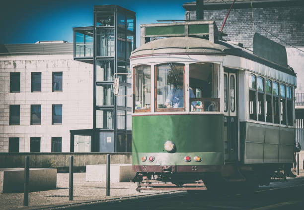 istock Famous Lisbon tram on the street. 877144488