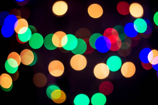 istock Colorful bokeh background, Christmas 877147256