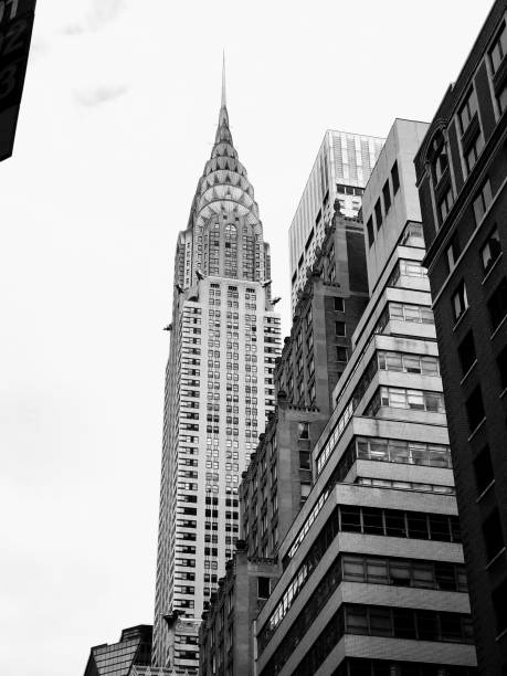 istock Black and white - Chrysler Building- NYC 877152690