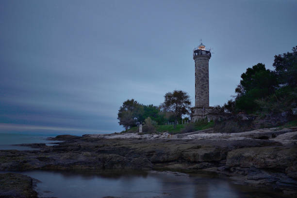 istock Lighthouse in the night in Savudrija 877164394