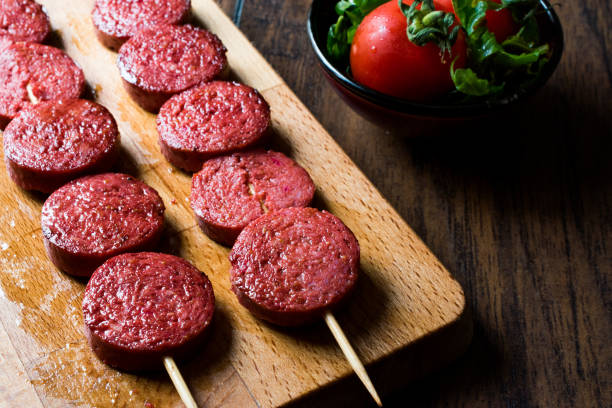 istock Turkish Sausage on Skewers / Sucuk 877167464