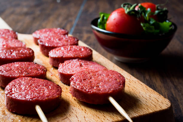 istock Turkish Sausage on Skewers / Sucuk 877167960