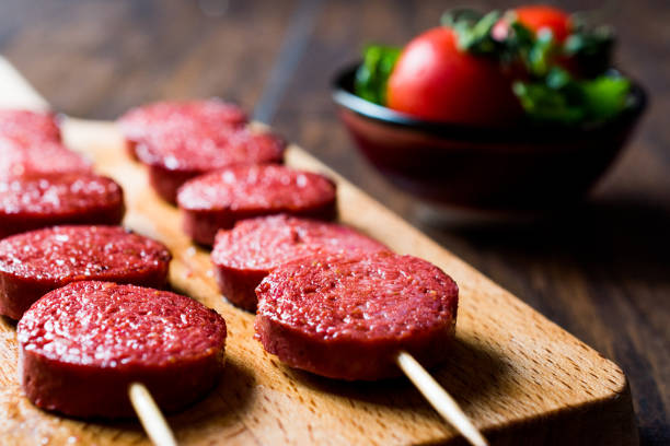 istock Turkish Sausage on Skewers / Sucuk 877167962