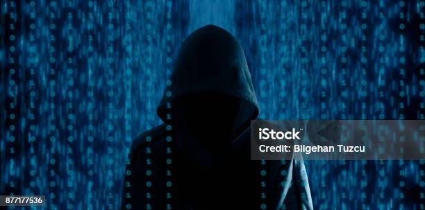 Computer Crime Concept Stock Photo - Download Image Now - Computer Crime, Computer Hacker, Cyborg