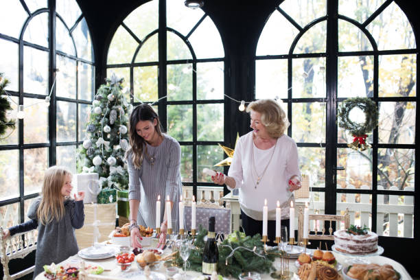 istock Family enjoying preparing Christmas 877180492