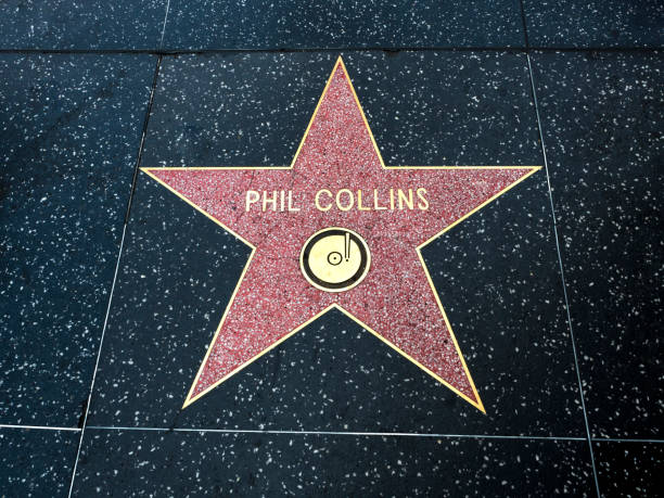 Phil Collins's Star, Hollywood Walk of Fame - August 11th, 2017 - Hollywood Boulevard, Los Angeles, California, CA, USA stock photo
