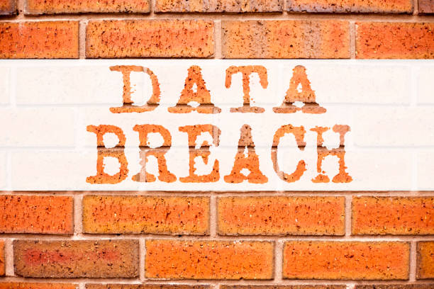 istock Conceptual announcement text caption inspiration showing Data Breach. Business concept for Tech Internet Network Breaking into Database written on old brick background copy space 877195306