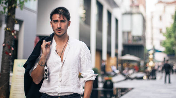 istock Handsome gentleman on the street 877198386