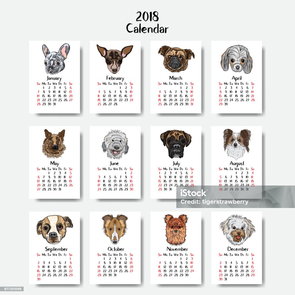 Funny Happy Dogs Calendar 2018 Design Chinese New Year The Year Of The Dog Zodiac Monthly Cards Templates Set Of 12 Month Cute Doggy Vector Stock Illustration - Download Image Now - iStock Funny Happy Dogs Calendar 2018 Design Chinese New Year The Year Of The Dog Zodiac Monthly Cards Templates Set Of 12 Month Cute Doggy Vector Stock Illustration - Download Image Now - iStock