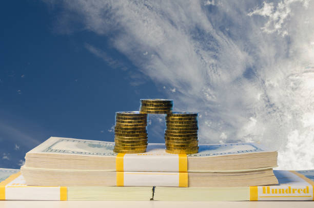 istock stack of coin and  dollar bills in packs 877208390