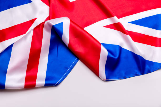 istock Authentic flag of the UK 877212500
