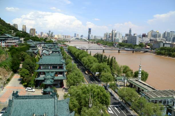 istock Lanzhou skyline, Gansu province, China 877215126