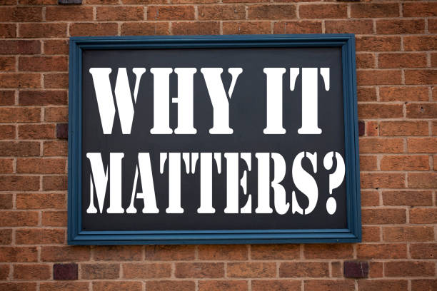 istock Conceptual hand writing text caption inspiration showing announcement Question Why It Matters Business concept for Motivation Goal Achievement written on frame old brick background copy space 877227978