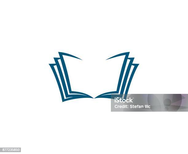 Ilustración de Libro El Icono y más Vectores Libres de Derechos de Libro - Libro, Abierto, Logotipo