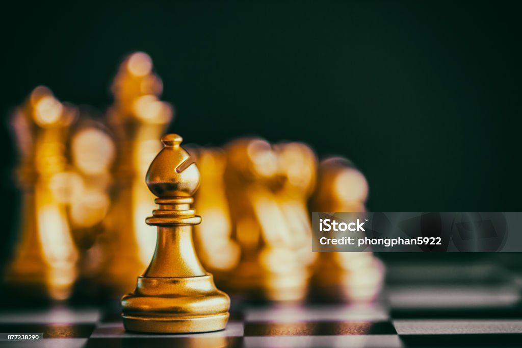 Jogo De Estratégia De Xadrez Imagem de Stock - Imagem de inteligência,  batalha: 214963059
