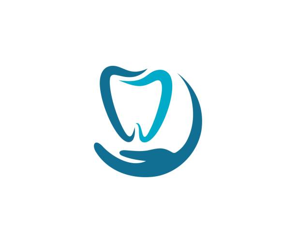 Dental icon This illustration/vector you can use for any purpose related to your business. tooth in hand stock illustrations