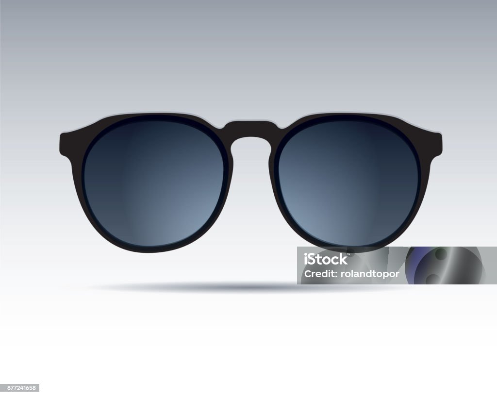 Black Glasses Isolated Vector Illustration Stock Illustration