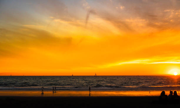 istock Sunset at Marina Del Rey beach 877252930