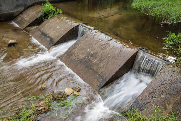 istock weir on national Park , landscape thailand 877254110