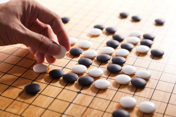 istock close up of Go game 877254592