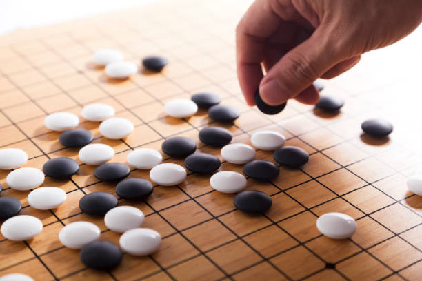 istock close up of Go game 877254596