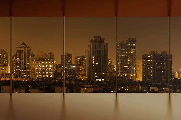 istock city overpass at night, circular flyover and traffic light intersection in shanghai 877260256