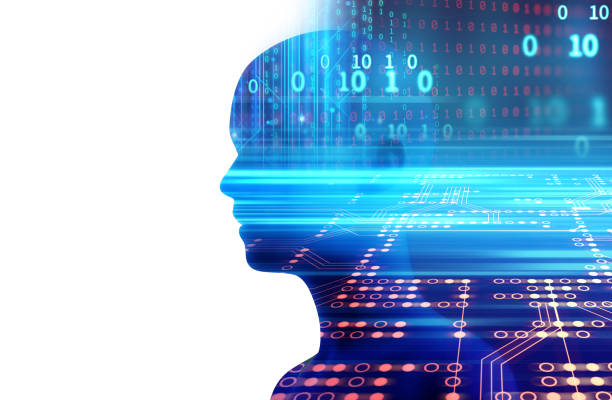 istock silhouette of virtual human on abstract technology 3d illustration 877263758