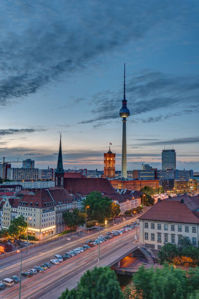 istock The Television Tower and downtown Berlin after sunset 877273752