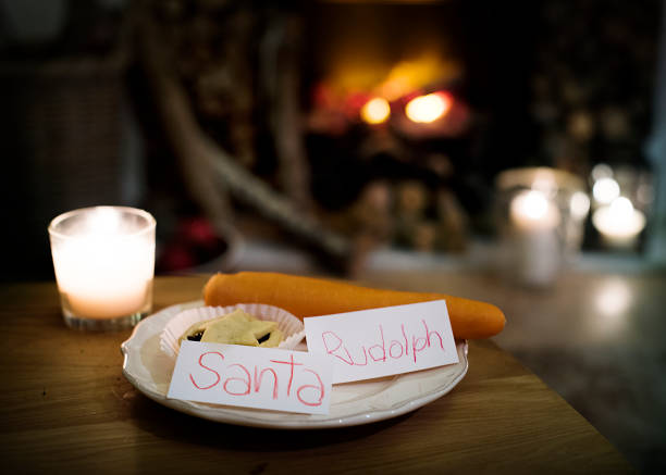 istock Cookies for Santa and carrots for reindeer 877277548