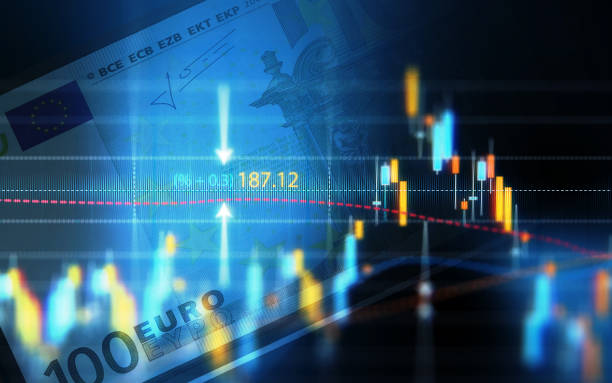 istock Financial Data Analysis Graph Over One Hundred Euro Bill 877278150