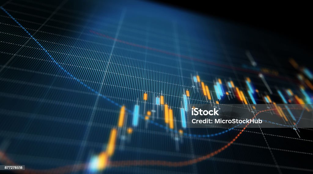 Financial and Technical Data Analysis Graph Showing Search Findings Financial data analysis graph showing search findings. Selective focus. Horizontal composition with copy space. Finance Stock Photo