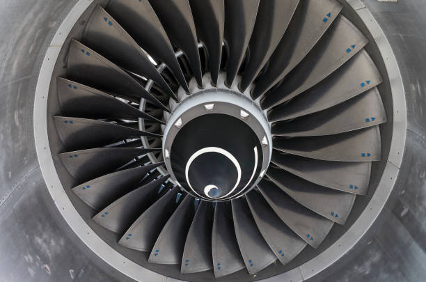 istock Mechanism of the jet engine. 877284350