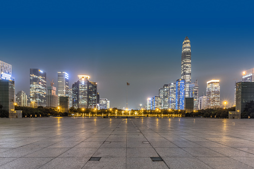 Shenzhen skyline landscape view