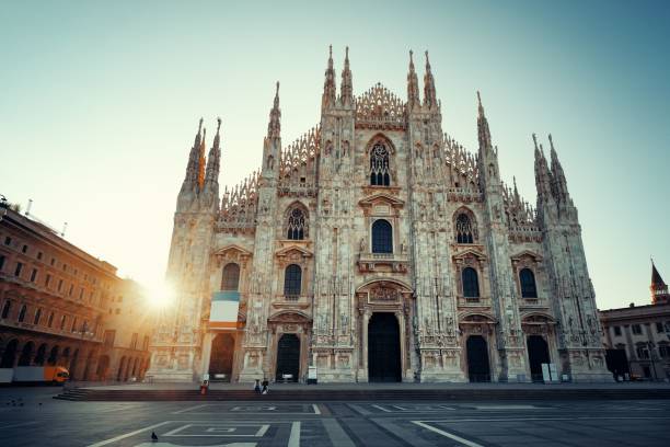 istock Milan Cathedral Square sunrise 877285072