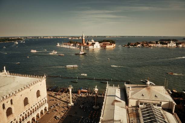 istock San Giorgio Maggiore island rooftop view 877290932
