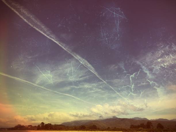 istock Vintage Retro Skyscape 877291700
