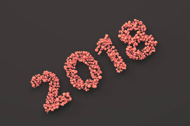 istock 2018 number from red balls on black background 877301056