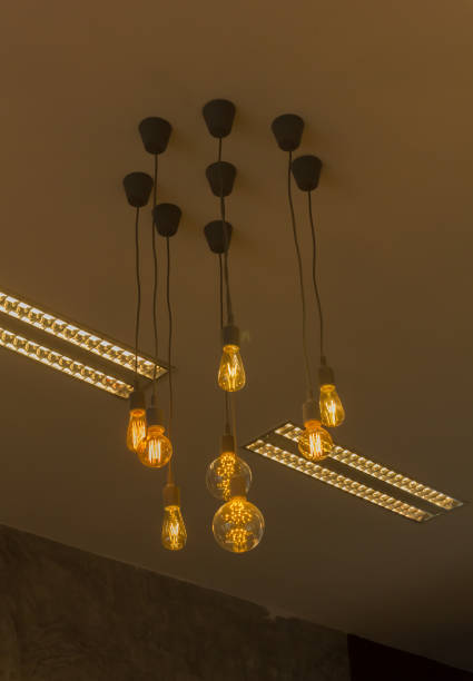istock Beautiful lamp in the room. 877313942