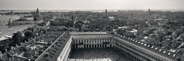istock Piazza San Marco bell tower panorama view 877316582