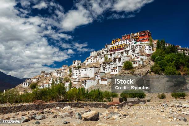 Thiksey Gompa Ladakh India Stock Photo - Download Image Now - Phyang Monastery, Asia, Asian and Indian Ethnicities