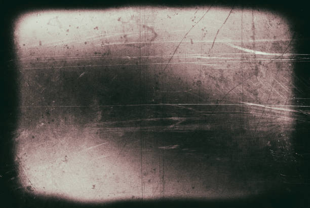 古いフィルムのグランジ汚れた表面 - 老化 写真 ストックフォトと画像