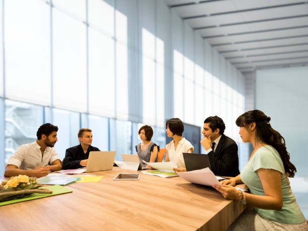 istock International business meeting. 877333566