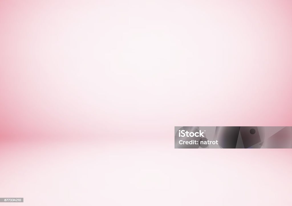 Chambre studio rose vide, utilisé comme arrière-plan pour afficher vos produits - clipart vectoriel de Fond libre de droits