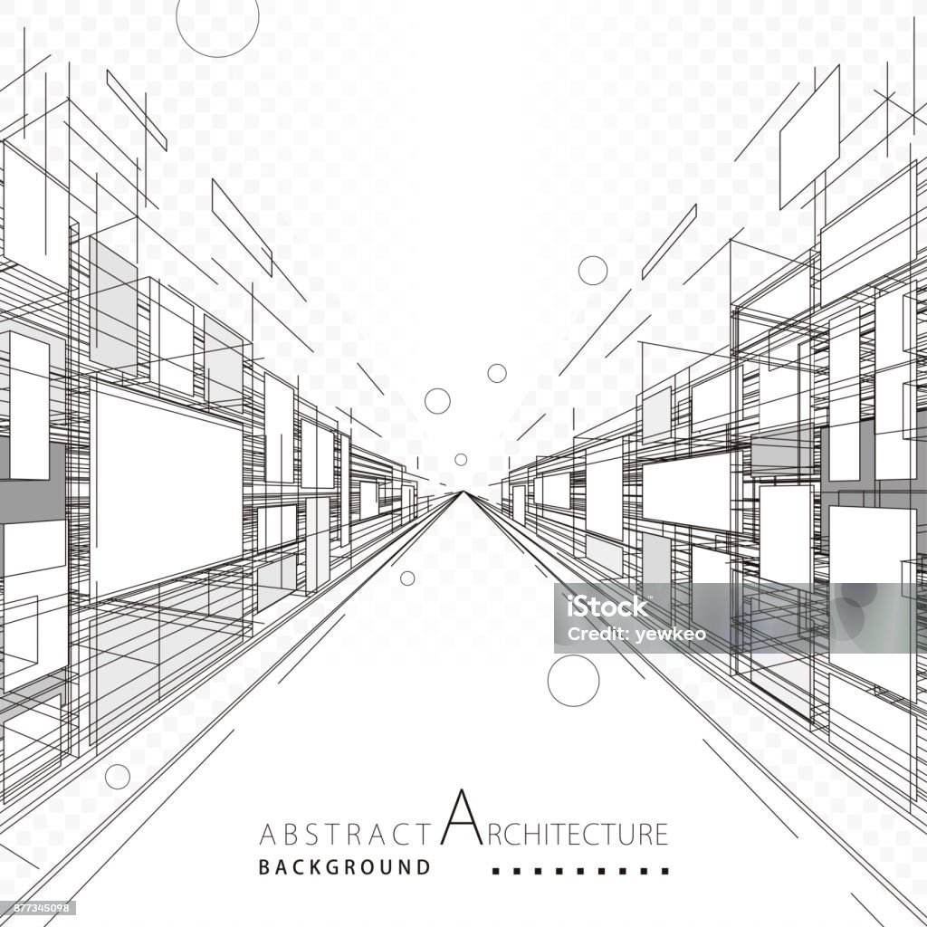 Abstrakt Architektur und Design - Lizenzfrei Architektur Vektorgrafik