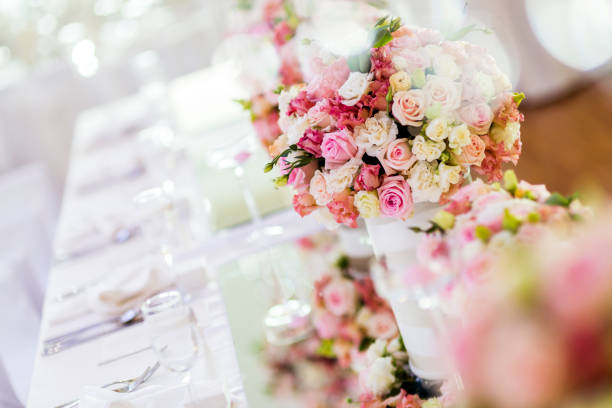 istock Decoration with beautiful roses 877349298