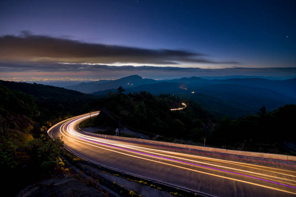istock Twilight Highway road at Inthanon Mountain 877349798