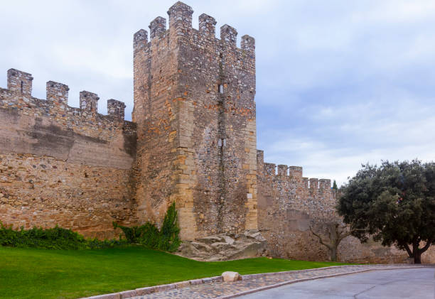 istock Stone walls of Monblanc 877350244