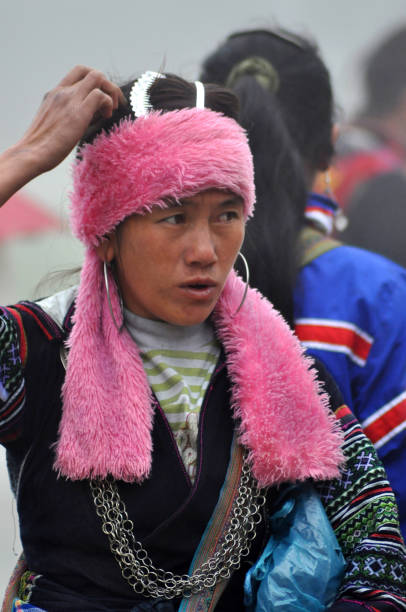 donna hmong (minoranza cinese) a sapa, vietnam - 16330 foto e immagini stock